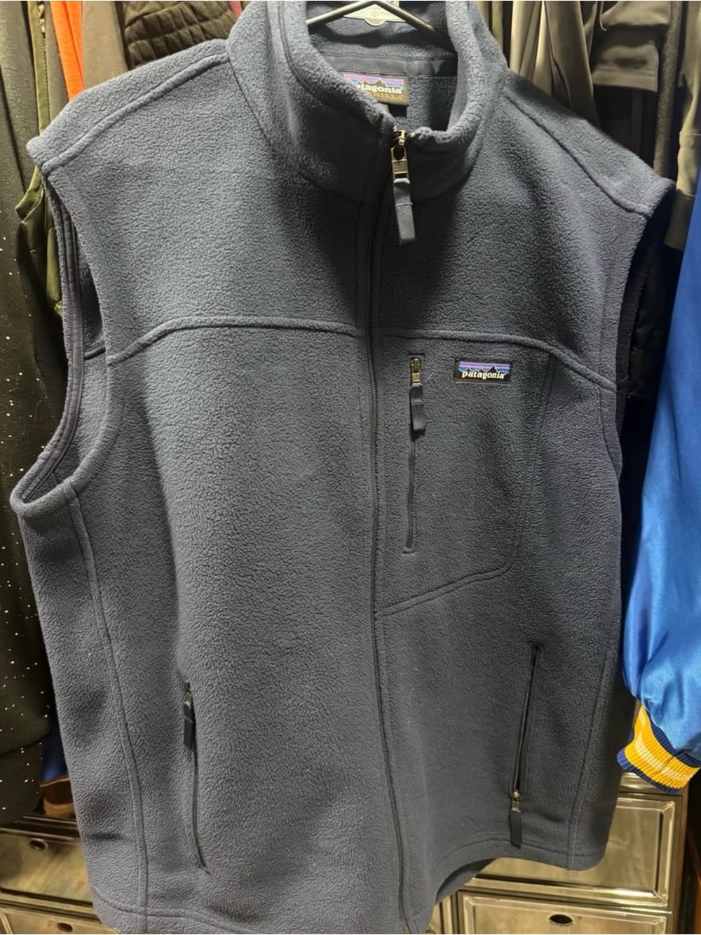 Patagonia Navy Blue Synchilla Fleece Vest